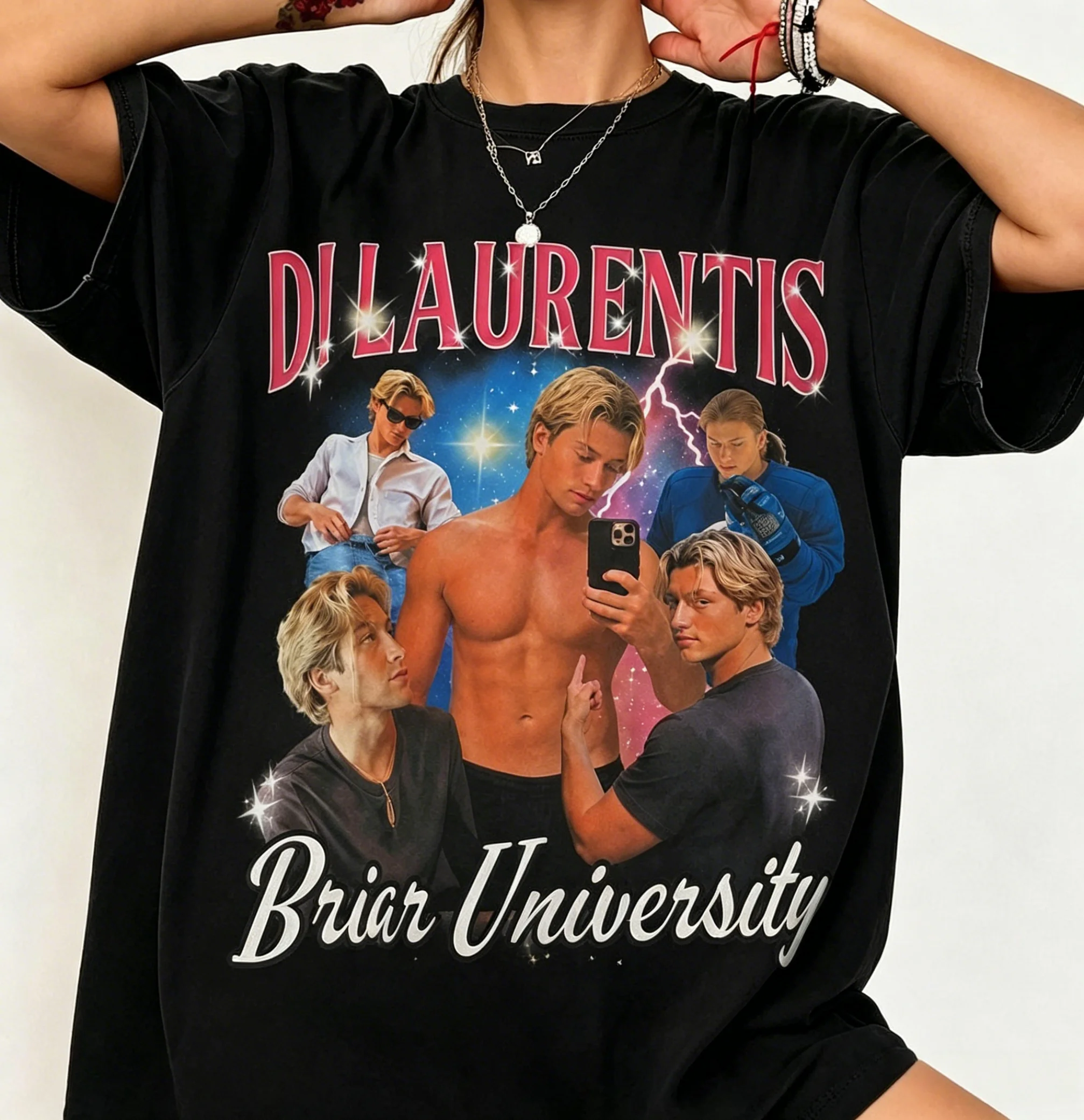 2026 Off Campus TV Series Di Laurentis T-shirt Men Women Summer Cotton Clothing Fashion High Quality Short Sleeved Top Unisex
