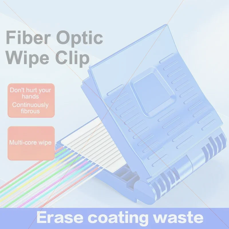 Fiber Optic Wiping Clip Fiber Optic Wiping Clip Dust-Free Cotton Water Storage Oil Removal Hand Continuous Fiber