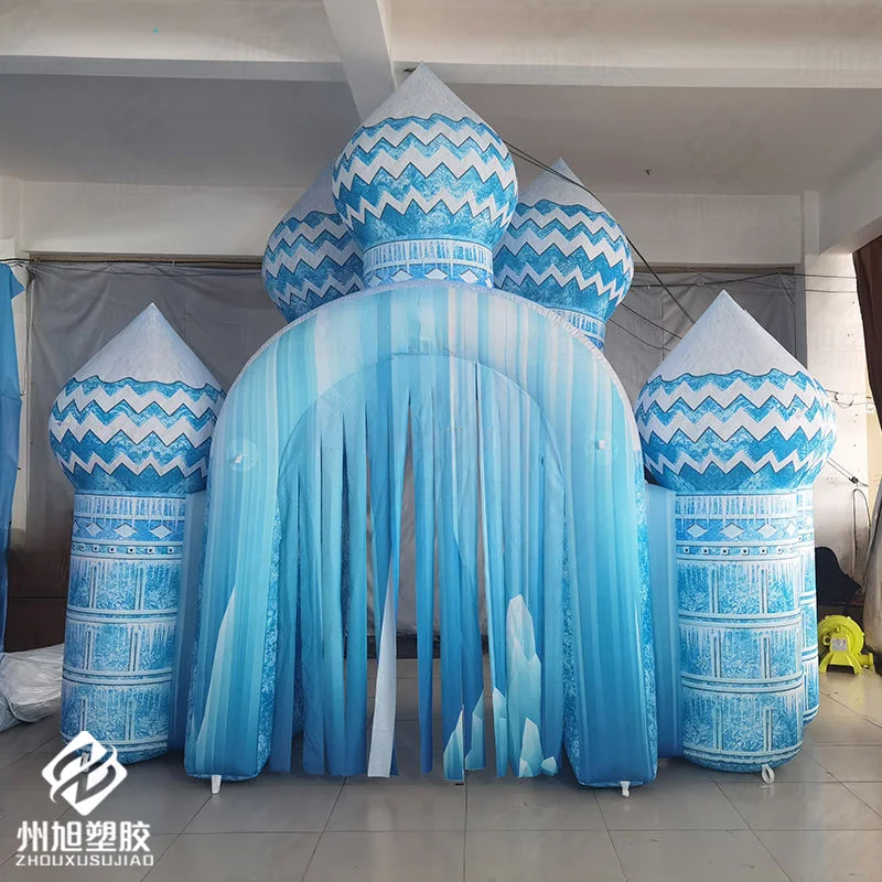 

Надувные лыжи и снега с воздуходувками, декоративный реквизит для фестивалей на открытом воздухе или мероприятий снегопада.