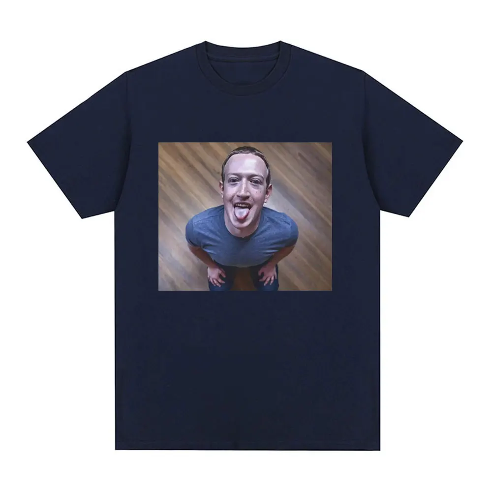 Funny Brainrot Meme T Shirt Mark Zuckerberg Good Boy Joke T Shirts Men Women Clothing Casual Oversized Short Sleeve T-shirts