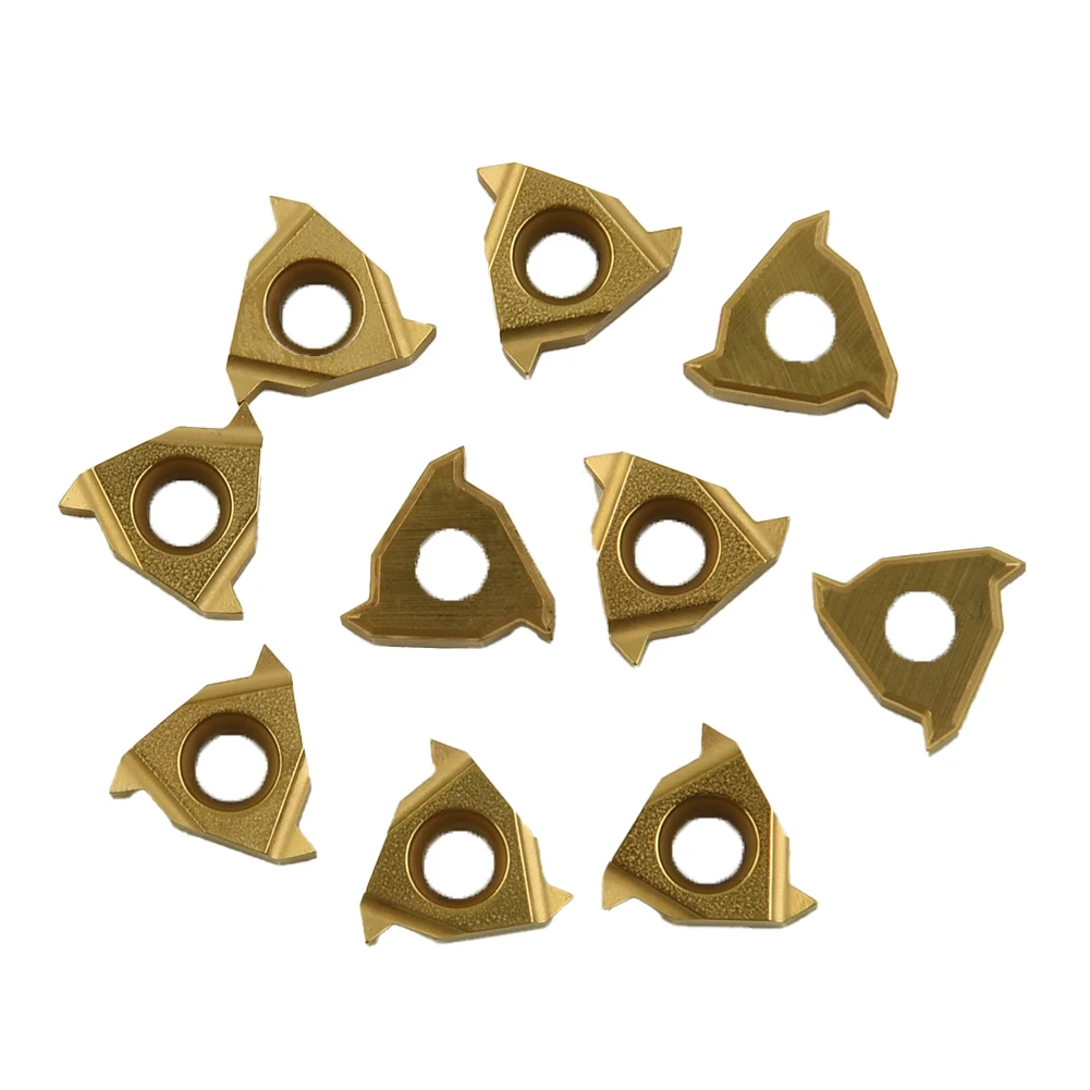 

Pack of 10 11IR A60 Carbide Inserts for Internal Threading with Application for Thread Turning and Boring Bars