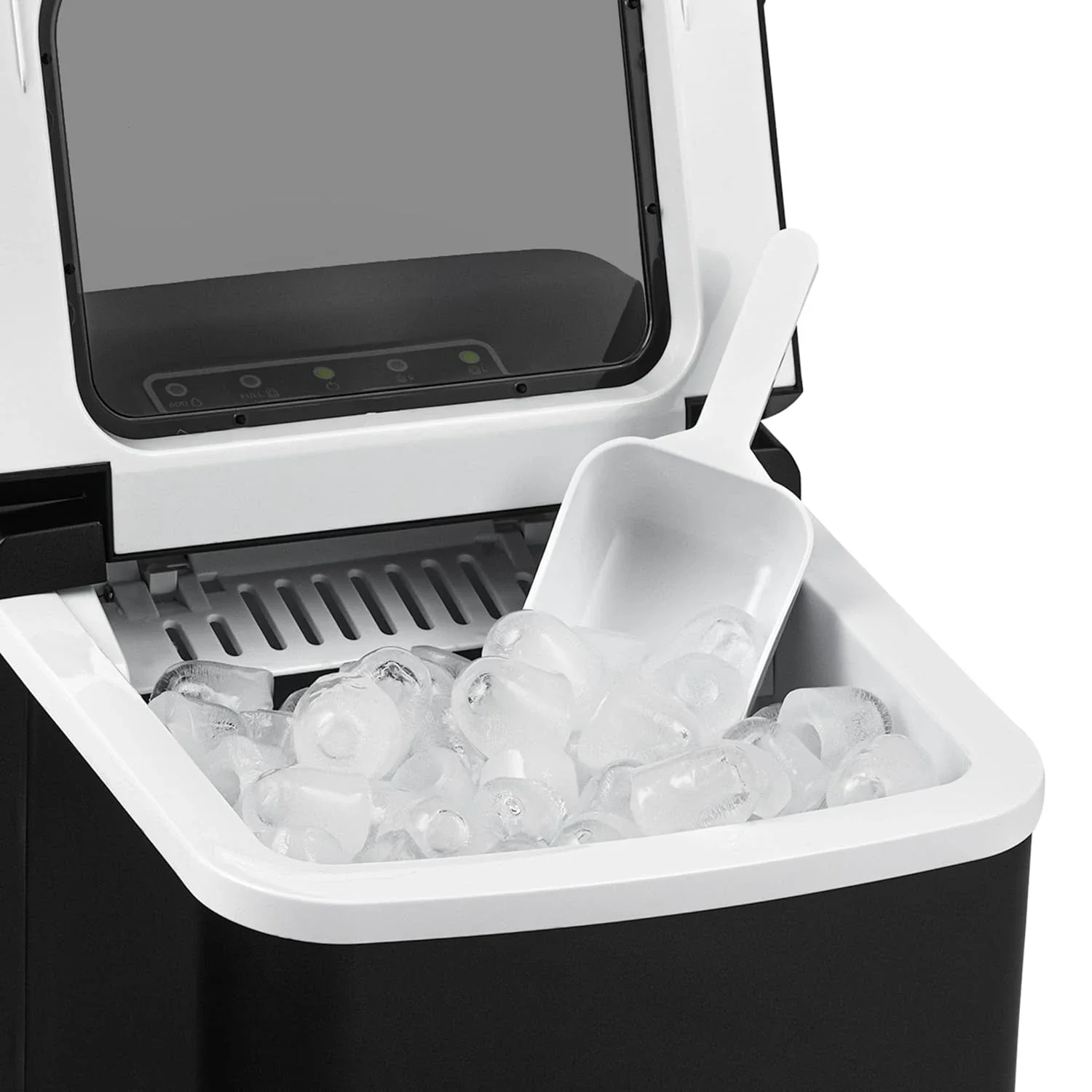 26 lbs. Countertop Ice Maker,  and Lightweight, Intuitive Control, Large or Small Ice Size, Easy to Clean BPA-Free Parts, Perfec