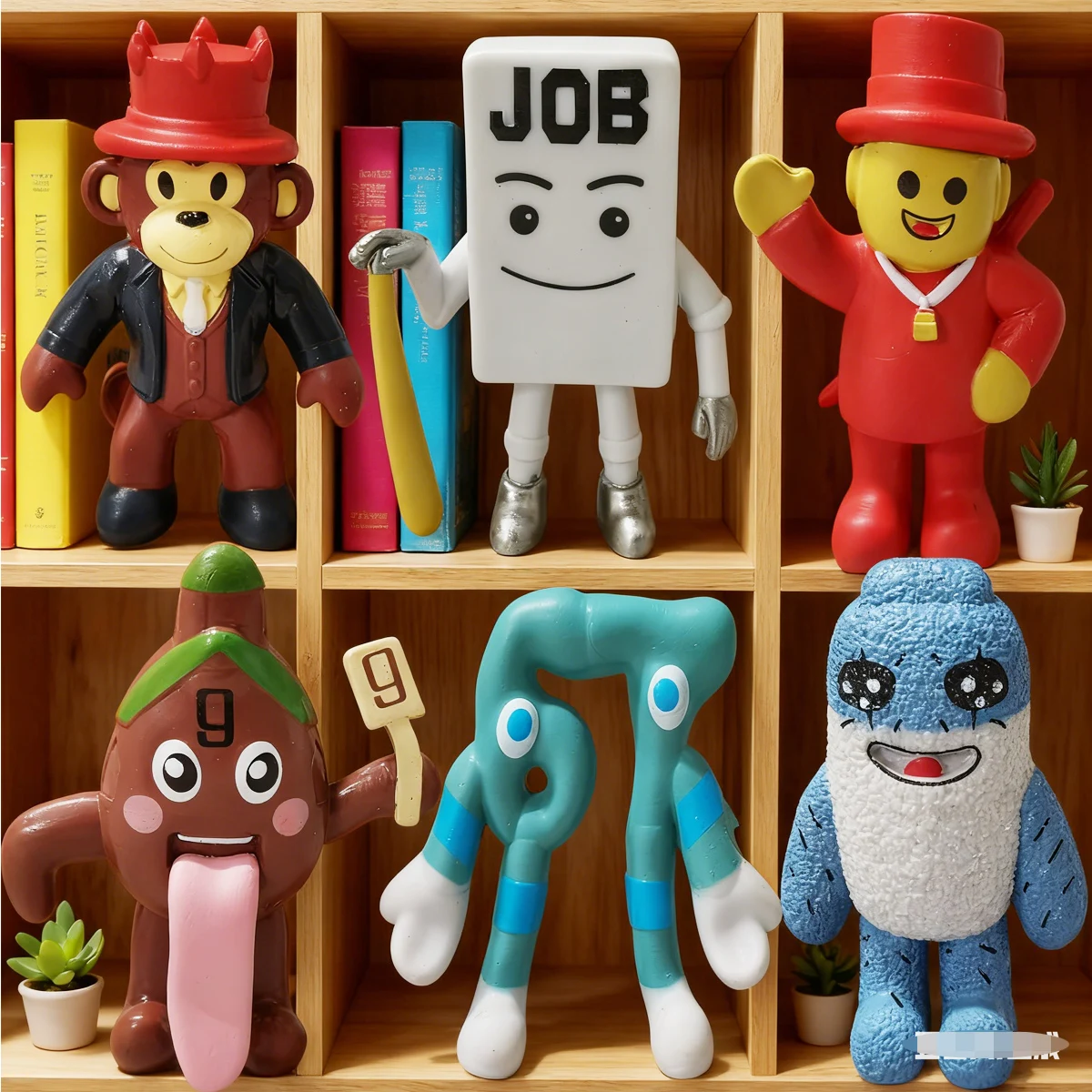 

Italian Brainrot Meme Figures Toys Unique Funny Cartoon Weirdo Dolls Set, Colorful Desk Toys & Home Decor - Creative Figurines