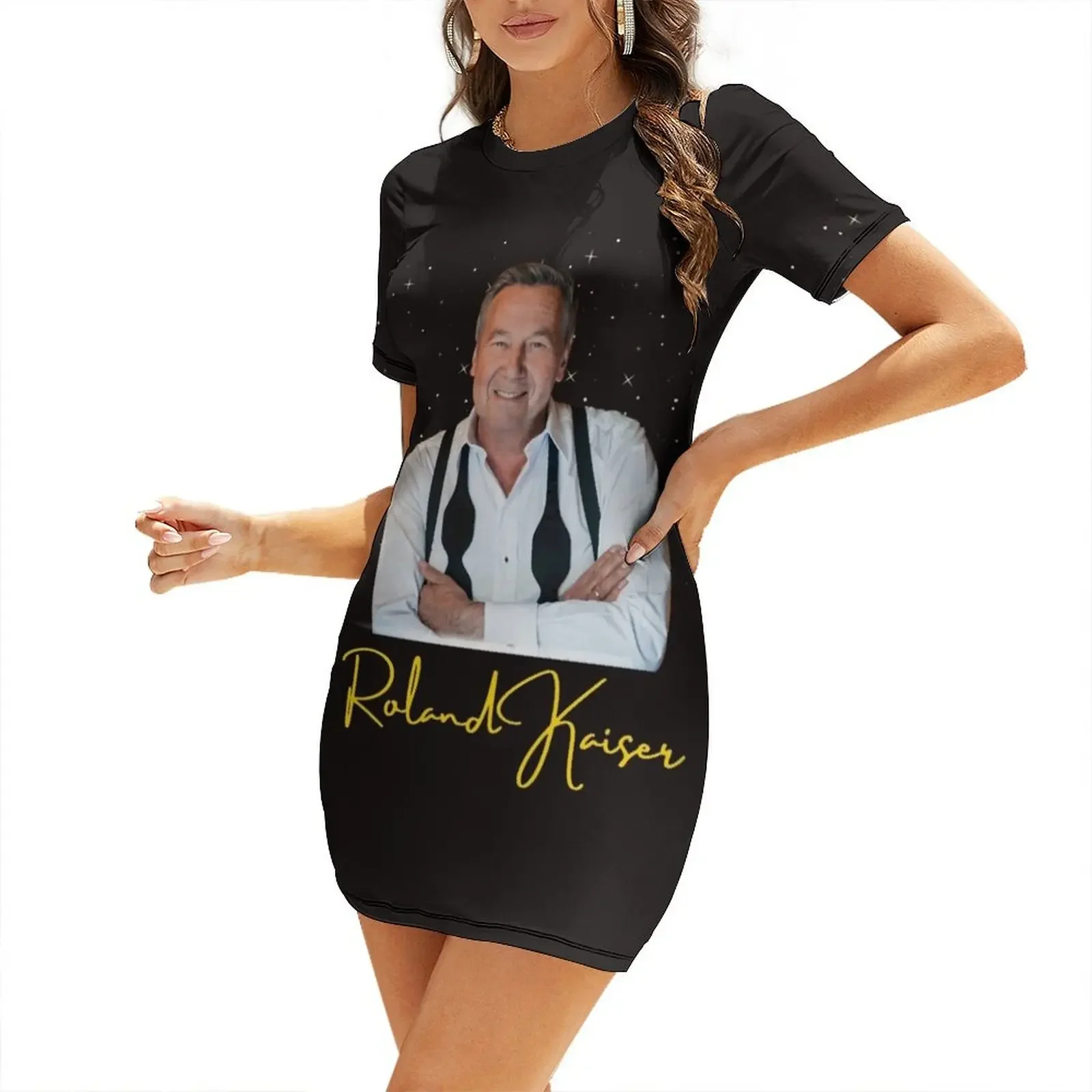 

Roland Kaiser-roland kaiser festival- roland kaiser merch Short-Sleeved Dress women's fashion dresses dress summer 2026 women