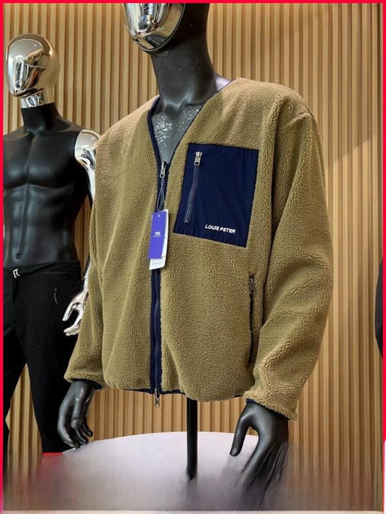 

Утепленная двусторонняя повседневная мужская куртка-пальто для осени и зимы, новая модель для пар, из полиэфирного волокна, стандартная версия