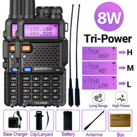 Baofeng 1/2PCS  UV 5R 5W 8W Walkie Talkie Portable Ham CB Radio Dual Band VHF UHF FM Transceiver Two Way Radio UV82 S9 K5 Plus