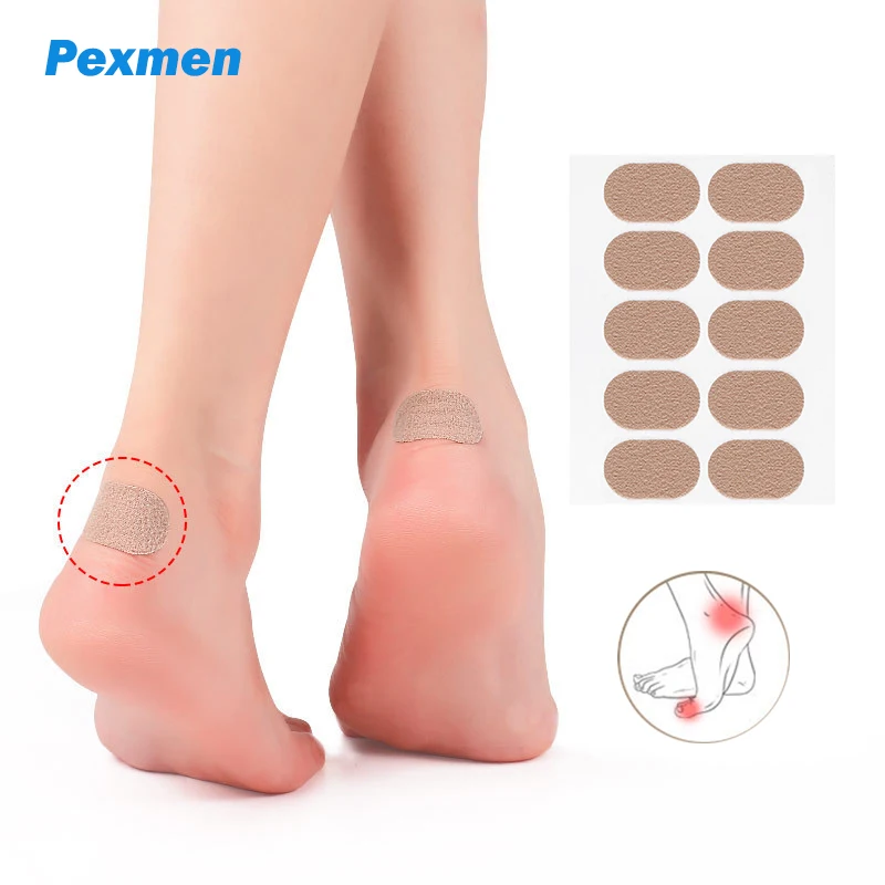 Pexmen 10/20/50Pcs Bunion Cushion Foot Protector Pads for Reduce Rubbing Callus Chafing Friction Strong Adhesive Stickers