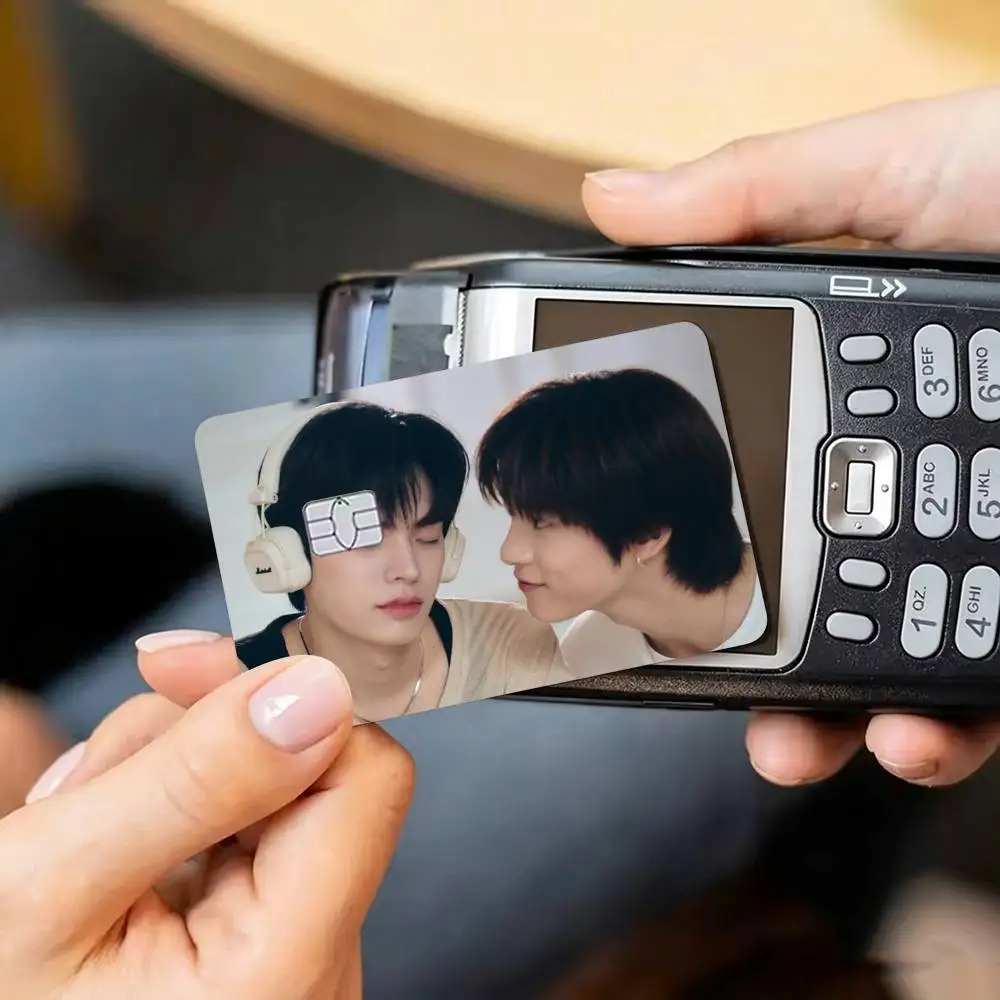 Love TV Duang with You Credit Card HD Stickers Small Chip Waterproof Sticker Game Card Decal Gift