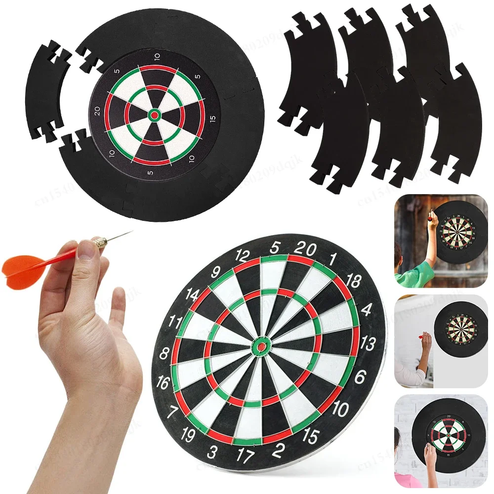 

EVA Dartboard Surround Jigsaw Dart Board Ring Splicing Dart Board Wall Splicing Dartboard Surround Wall Protector for Dart Games