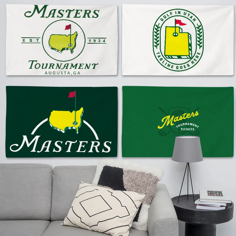Sports The M-Masters T-Tournament Flag Suitable For Birthday Parties Living Room Bedroom And Outdoor Camping Decorations