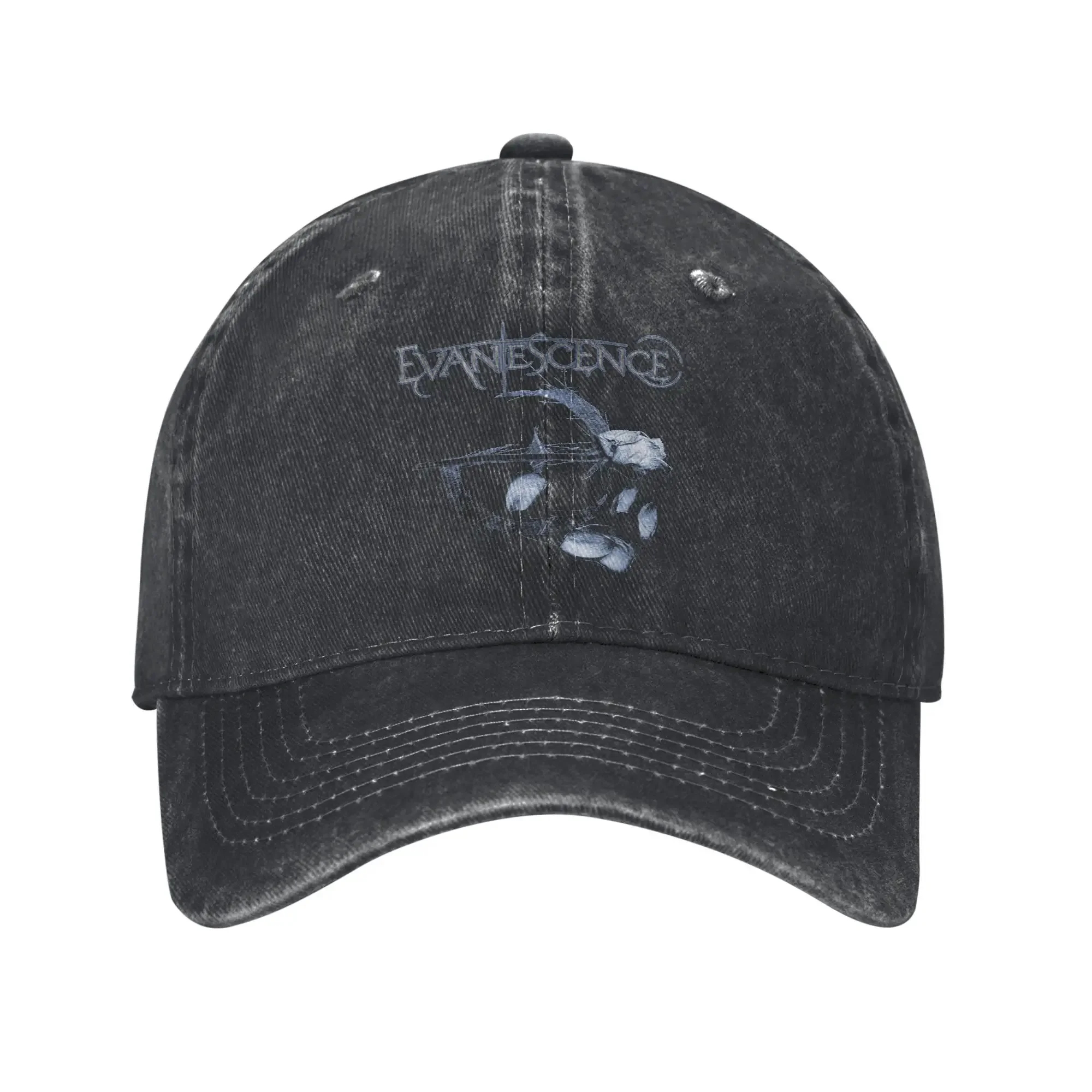 evanescence-logotipo-petalas-unissex-bone-de-beisebol-rock-band-angustiado-denim-bones-chapeu-vintage-ao-ar-livre-nao-estruturado-macio-snapback-bone