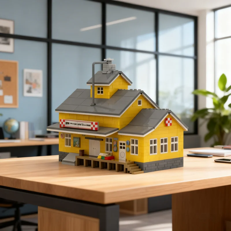 

6457 деталей MOC: Модульная модель городской улицы, строительные блоки, архитектурные игрушки, рождественские подарки, развивающие игрушки для детей, конструктор DIY