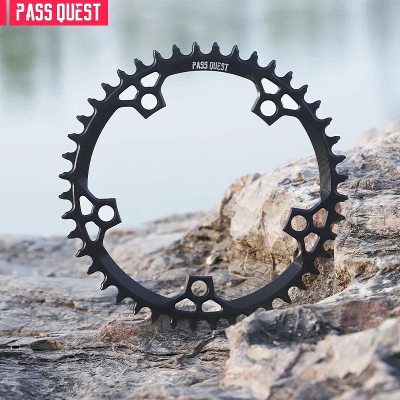 PASS QUEST-130BCD-5 crankHollow Narrow Wide Chainring  Black  Chainwheel  Fit for  MTB Road Bike 42-58T