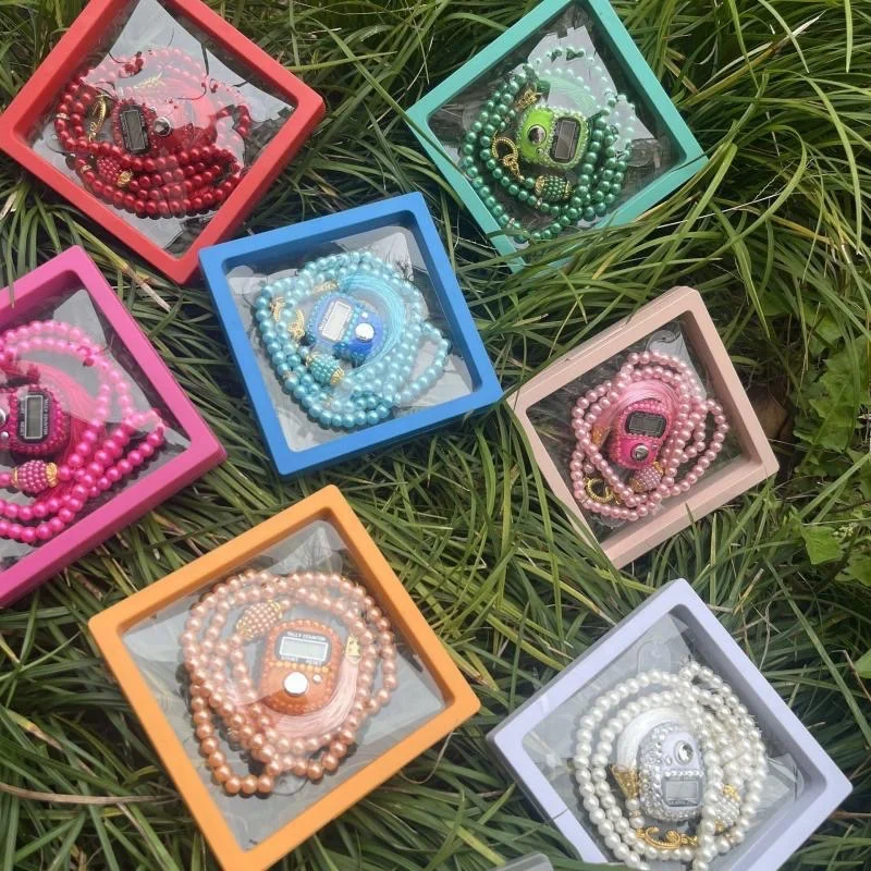 New Colorful Prayer Beads Bracelet Set Finger Counter 10 Color Options Rosary Tasbih Islamique for Eid High-End Prayer Gift