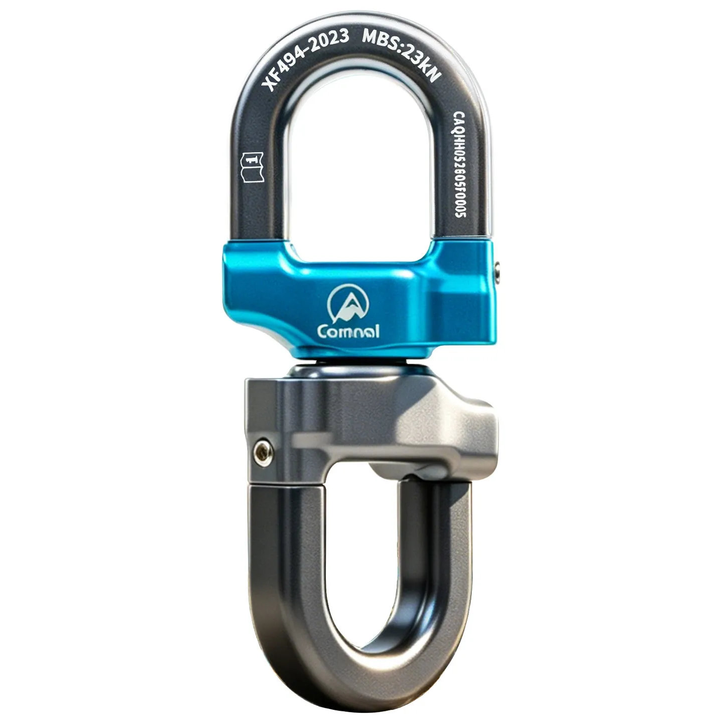 Camnal Universal Swivel Ring Rotating Anti-Twist Climbing Rope Rescue High-Altitude Work Detachable Universal Joint Connector