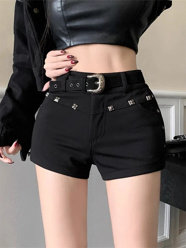 

Летние джинсовые шорты с низкой талией, женские, универсальные, в стиле ретро, сексуальные, супермодные, повседневные, с высокой талией, прямые джинсы