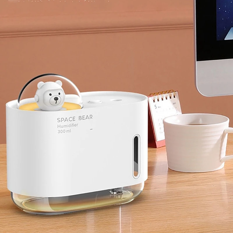 300ML Humidifier Diffuser USB Mini Diffuser With LED Night Light Air Humidifier For Bedroom Home Desktop Office