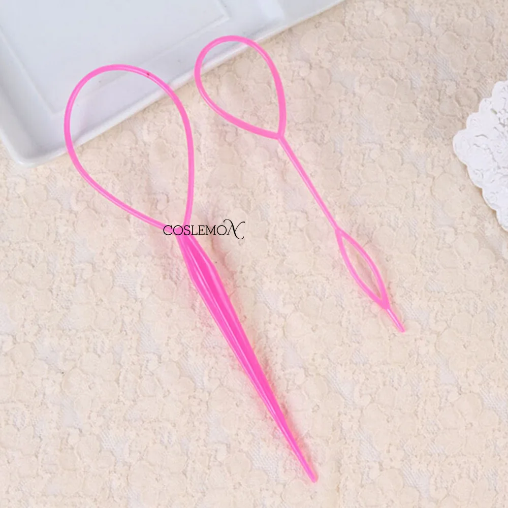 Braid Hair Accessories 2pcs/set Ponytail Creator Plastic Loop Styling Tools Hair Tail Clip Hair Braid Maker Tool Accessories