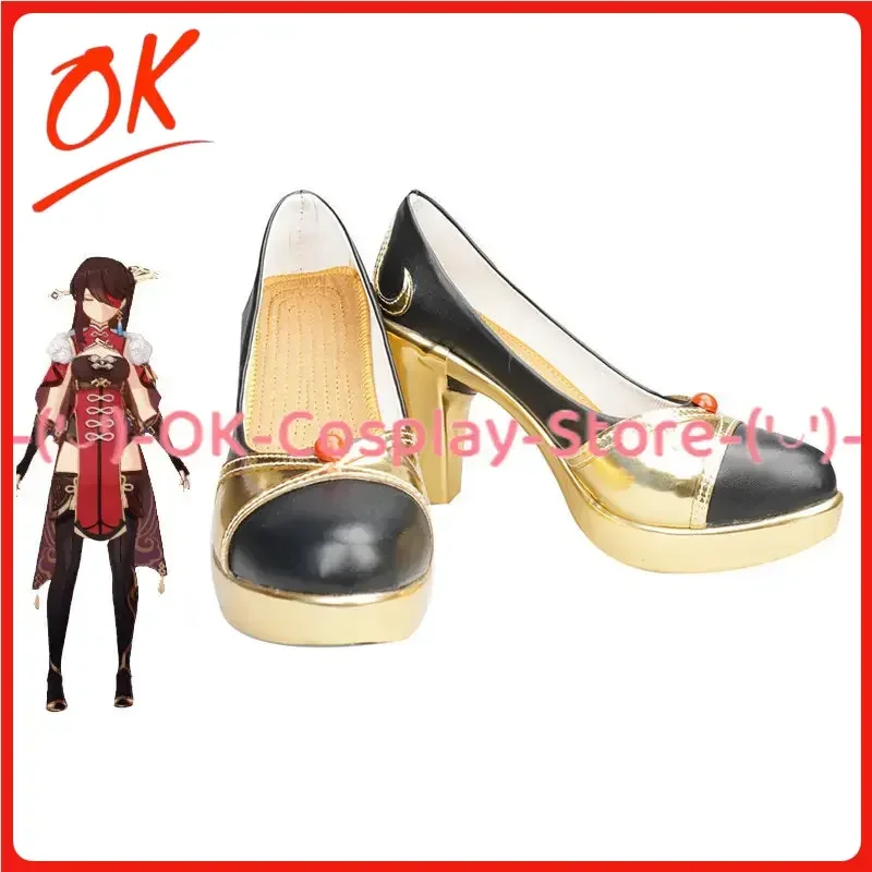 

[Индивидуальный] Genshin Impact Beidou Обувь для косплея Аниме Игра Костюм для ролевых игр Опора Хэллоуин Карнавальная вечеринка Сапоги из искусственной кожи