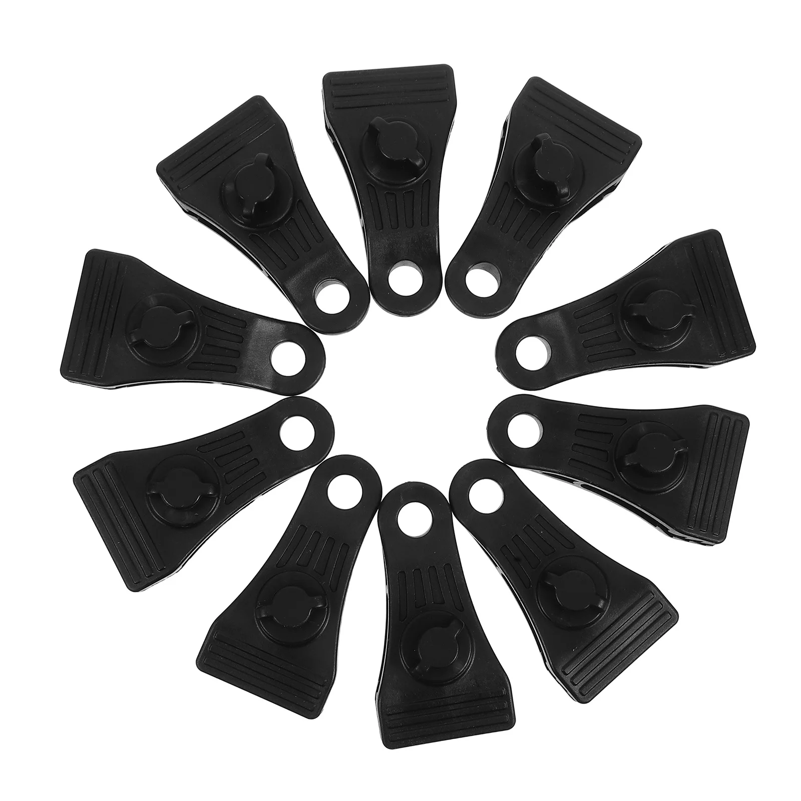 

10pcs Outdoor Tent Clips Windproof Waterproof Tarp Fasteners Multi-Use Canopy Awning Clamps Lightweight Plastic Buckles For