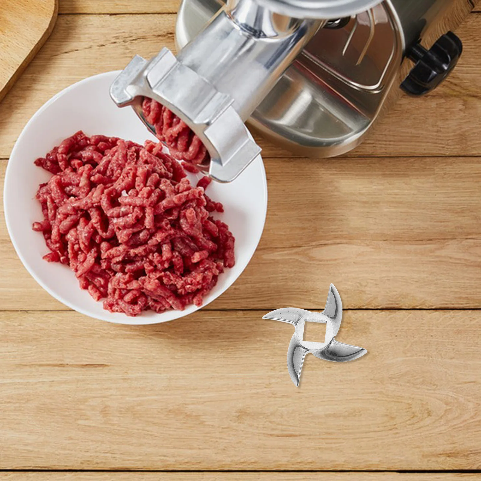 

Meat Grinder Blade 0 47inch Square Hole 2 48inch Diameter Stainless Steel Sausage Making Accessories Meat Knife Food