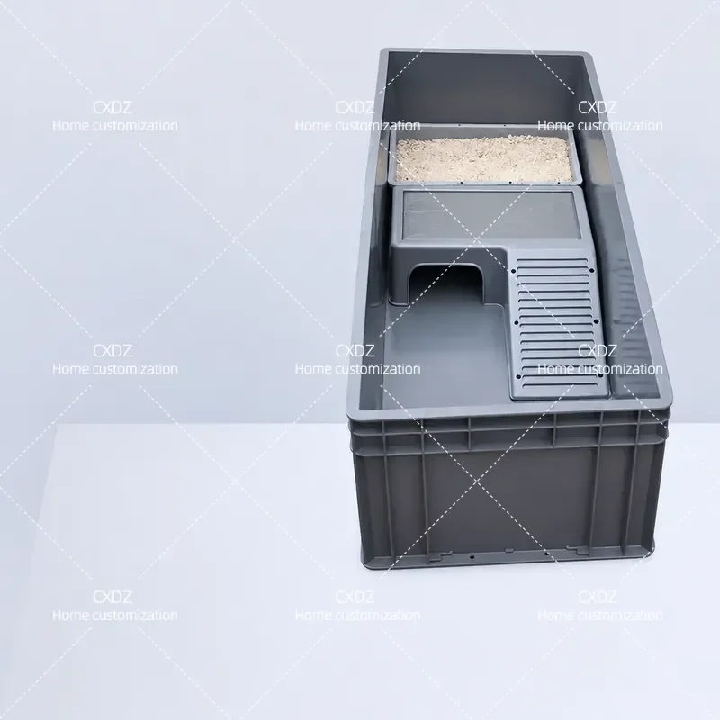 Narrow Turtle Tank with Drainage Breeding Box Household Aquarium Turnover Box Fishing Tortoise Pond Fish Farming Large Fish