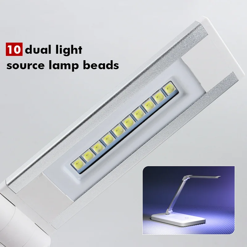 مصباح أظافر سطح المكتب قابل للطي لعلاج صالونات الأظافر ومصباح سريع الجفاف لأطراف الأظافر وطلاء الجل والأظافر الاصطناعية