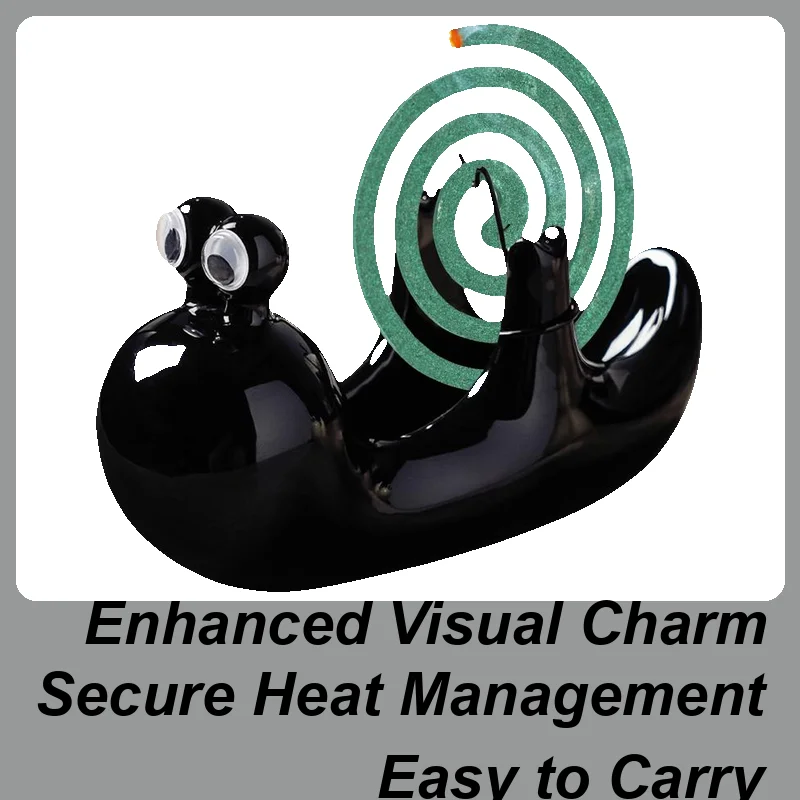 

Держатель катушки благовоний, домашний держатель катушки с улиткой и команом, керамическая подставка, украшение, искусство для пеших прогулок, бассейна, патио, кемпинга, отдыха на открытом воздухе