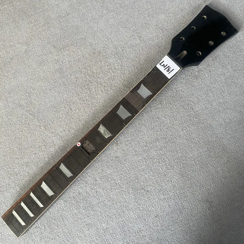 

LN181 Machine Head L3+R3 Electric Guitar Neck 22 Frets Maple+Rosewood Right Hand No Frets Unfinished DIY Part