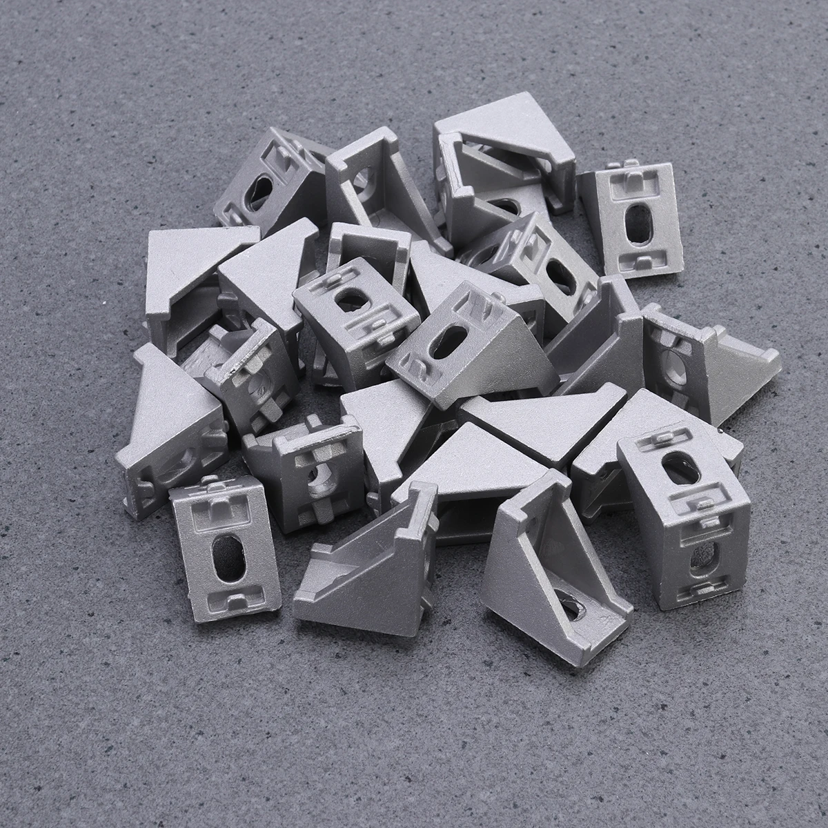 

25 Pcs Aluminum Corner Brackets 2028 Heavy Duty Metal Furniture Accessories for 3D Printer Kossel CNC Routers Robotics Projects