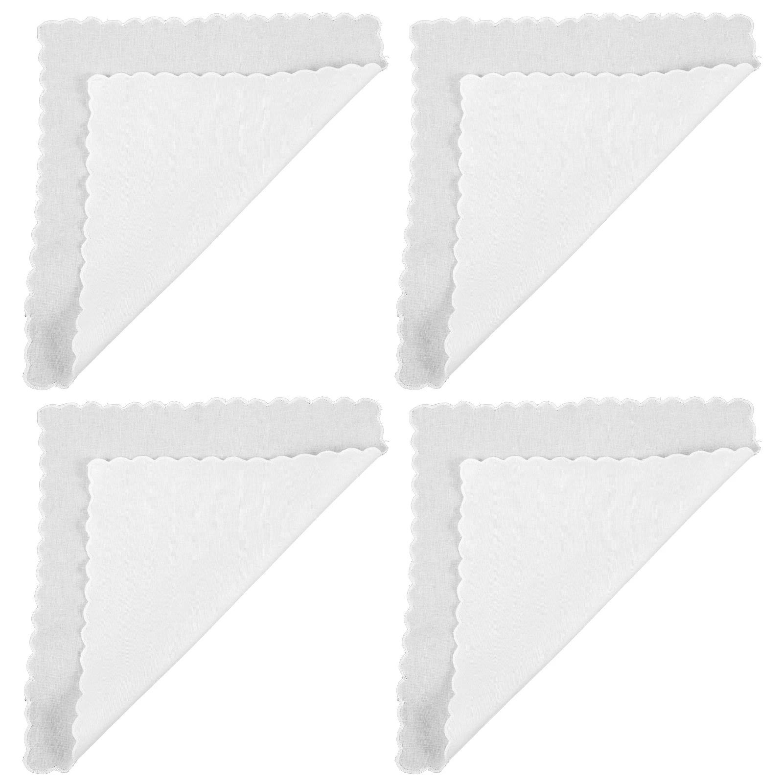 Fazzoletti in cotone dipinti a mano Sciarpe quadrate Fazzoletti bianchi fai-da-te per donna Uomo Morbido assorbente compatto leggero