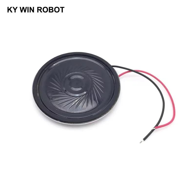 

2pcs/lot New Ultra-thin Mini Speaker 16 ohms 1 watt 1W 16R speaker Diameter 40MM 4CM Thickness 5MM With Wire