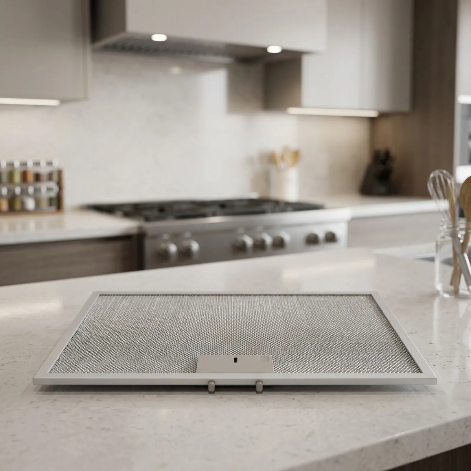 For Teka Range Hood Compatible Filter 280 x 439 mm Aluminum Construction Five-Stage Grease Filtration 81455031