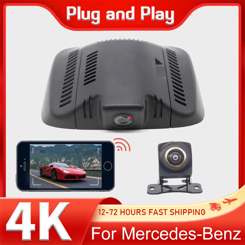 

Dash Cam Camera Suitable For Mercedes-Benz MB GLK 350 300 GLK350 GLK300 2013-2015 UHD Car DVR WIFI Control by APP Loop Record