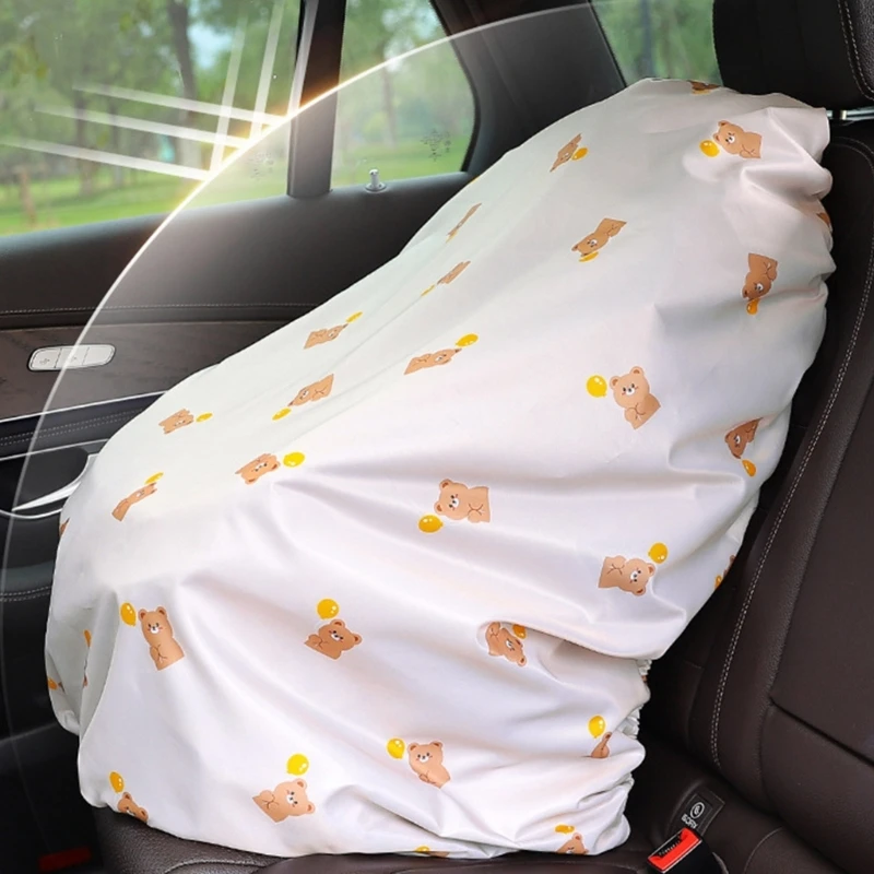 Funda protectora para asientos coche bebé, cubierta protectora solar para mantener frescos los asientos niños pequeños