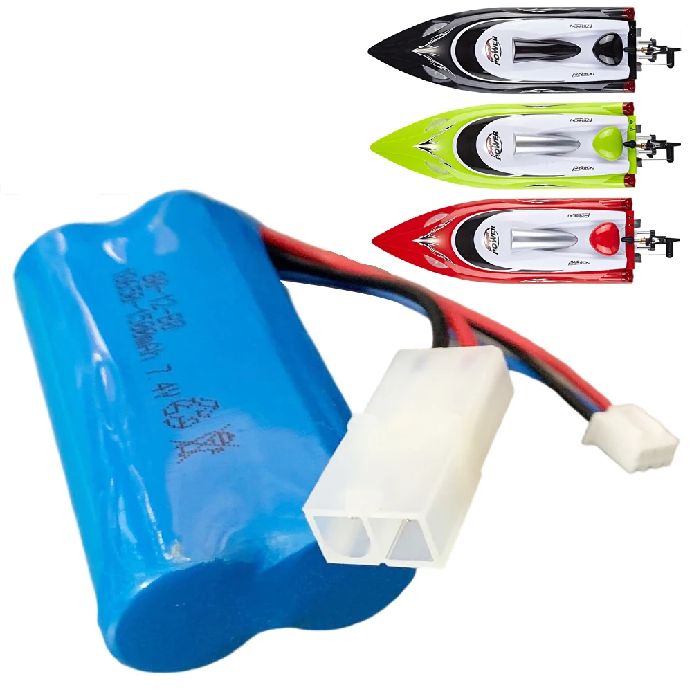 

Battery Replacement 7.4V 1500mAh 18650 Lipo Parts Enchufe SM Apply in HJ806 Remote Control Speed Boat Universal