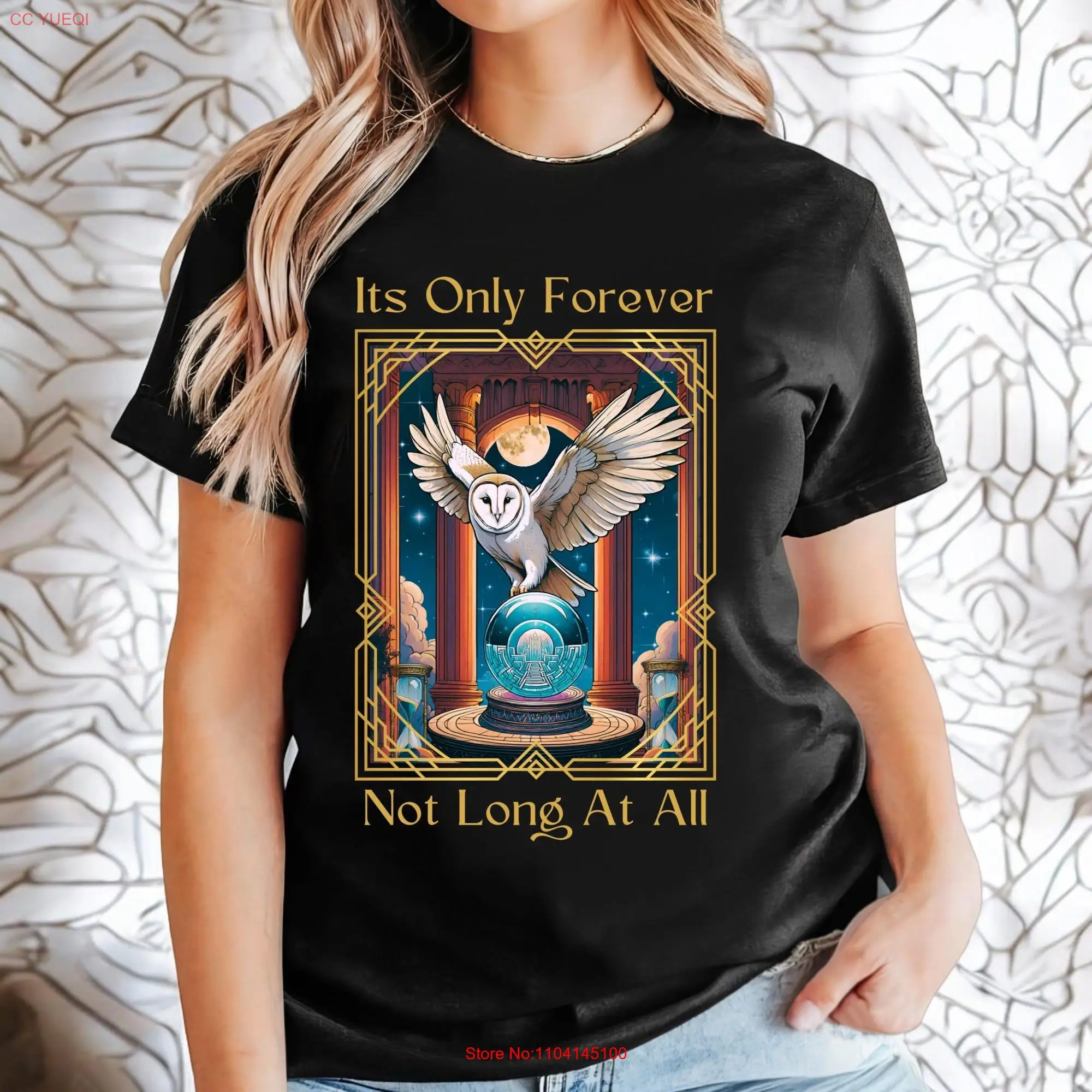 Labyrinth Jareth Owl Its Only Forever 80s Retro Movie T Shirt Softstyle long or short sleeves