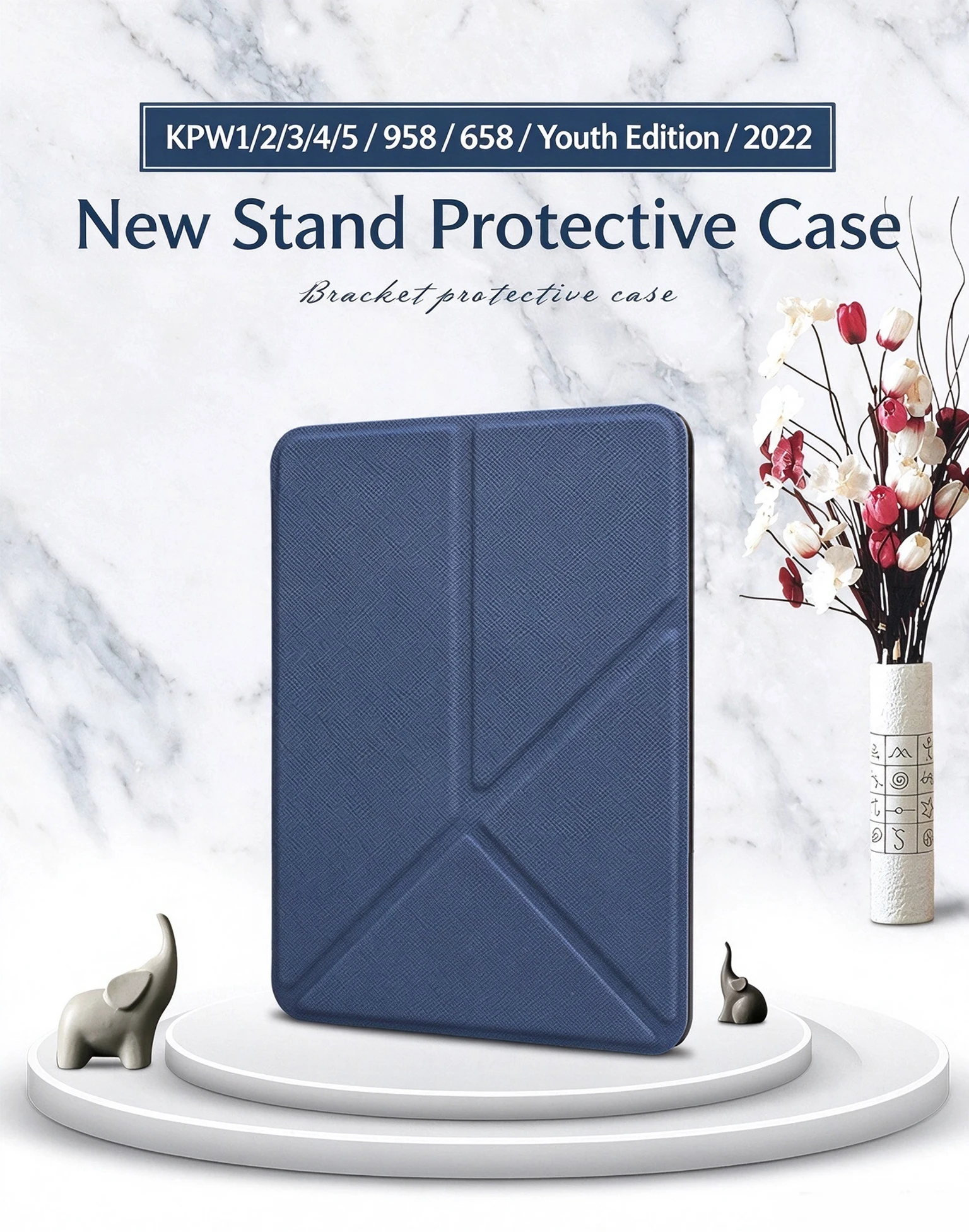 Compatible with Kindle KPW1_2_3_4_5_958_658_Youth Edition_2022; magnetic smart case with auto-wake and auto-sleep features; supp