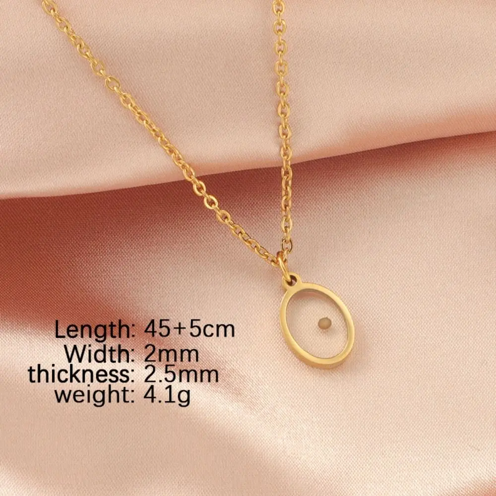 قلادة بذور الخردل من الفولاذ المقاوم للصدأ ، قلادة ذهبية اللون ، سلسلة على شكل فضي ومستطيل ، هدية مسيحية