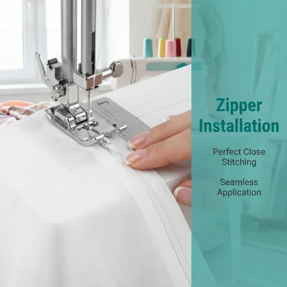 

Набор из 32 многофункциональных прижимных лапок для бытовых швейных машин, простая установка, прочные аксессуары для шитья ткани