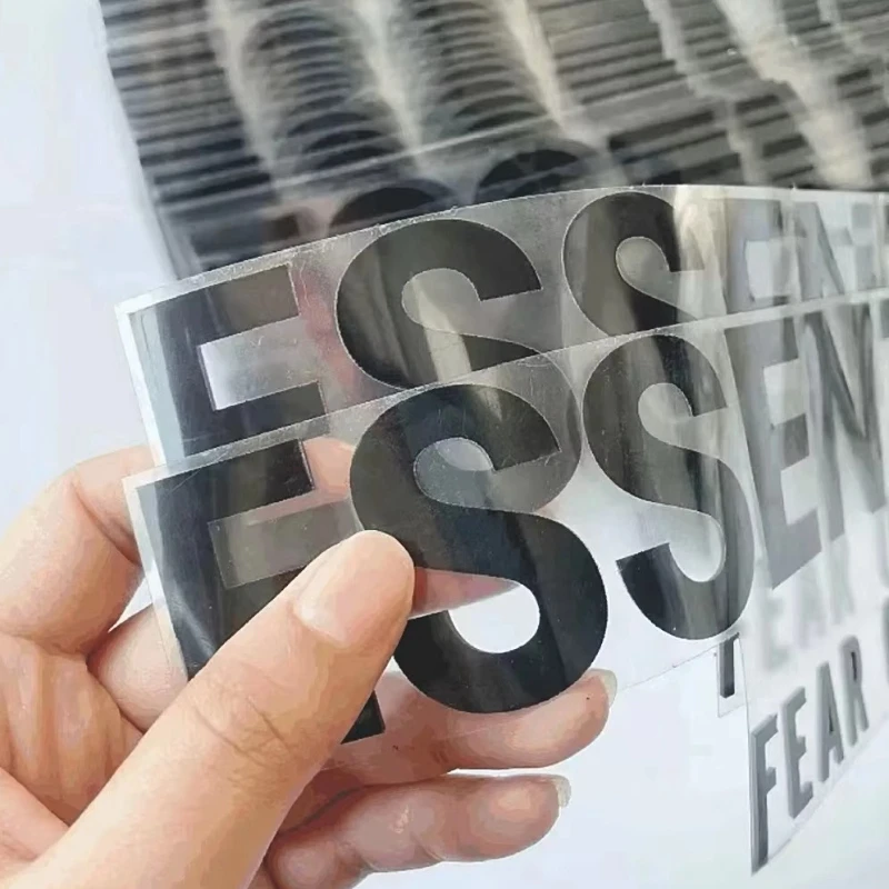 50 SZTUK Personalizowanych Silikonowych Logo 3D Termotransferowych Naklejek z Folii Termotransferowej do Prasowania na Ubrania, Folia HTV — zdjęcie produktu 2