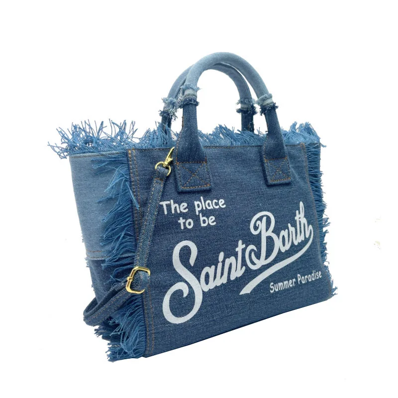 Saint barth bolsa feminina moda casual viagem listrado xadrez artesanal borla pequeno cowboy luz bolsas femininas de luxo