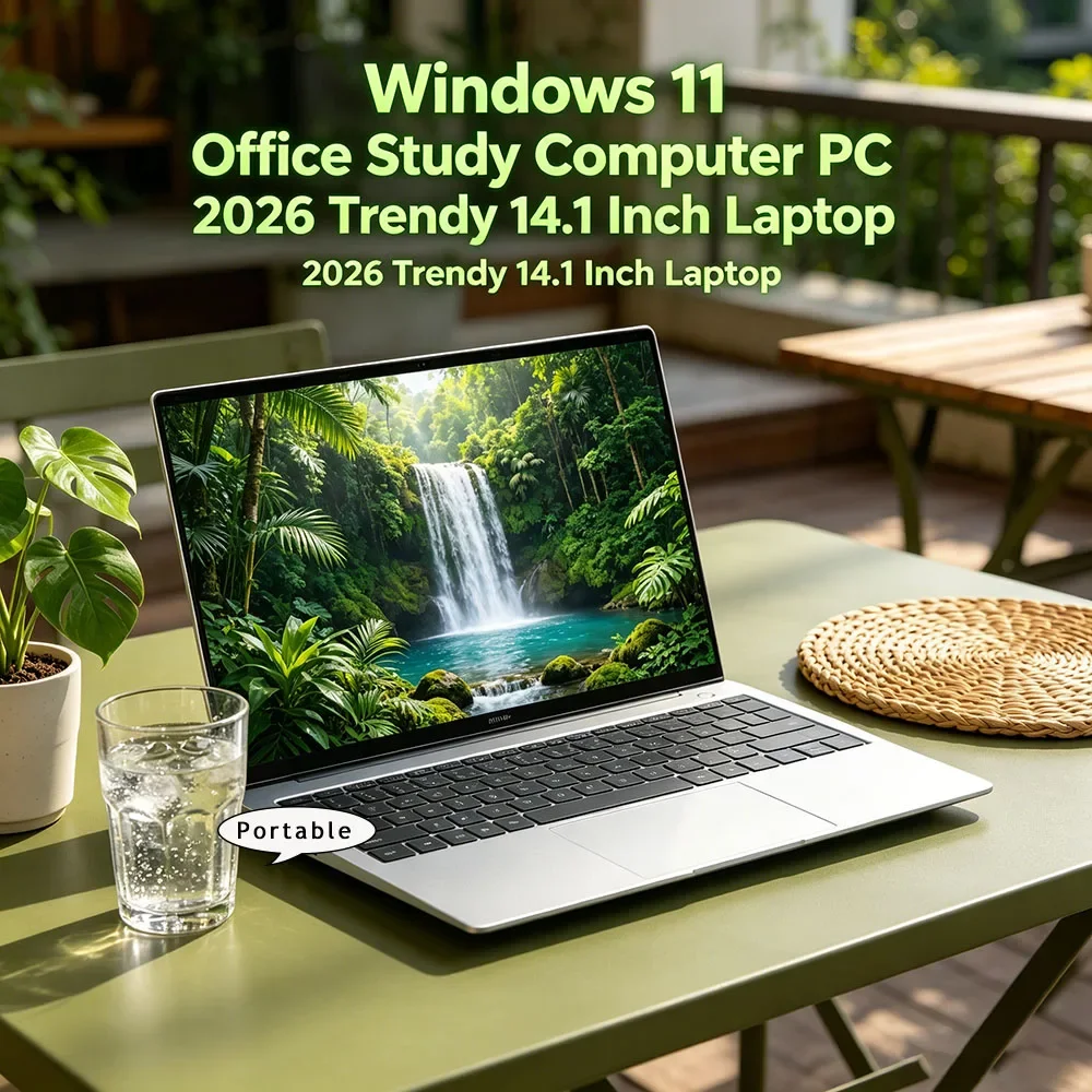 

Slim 14.1" Daily Use HD Laptop Intel Core I9-9880H Portable 32GB RAM 2TB SSD Windows 11 Computer