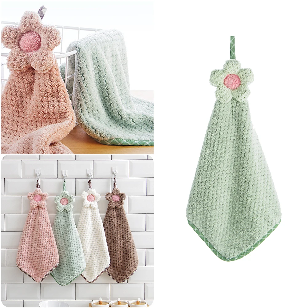 

Hanging Hand Towel Quick-frying Cloth Wiping Hands Towels Wipe Water Absorbent Washcloths