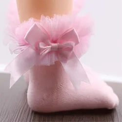 Neugeborenen baby knie hohe strümpfe Mädchen spitze Prinzessin strumpf frühling herbst zeitraum mädchen baumwolle baby prinzessin spitze strumpfhosen