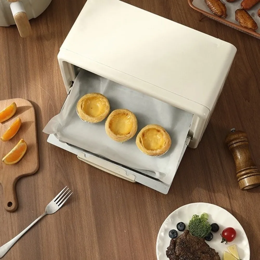 

200Pcs Steamer Pad Heat-resistant Baking Paper Non-stick White Parchment Paper Disposable Non-toxic Air Fryer Paper Barbecue