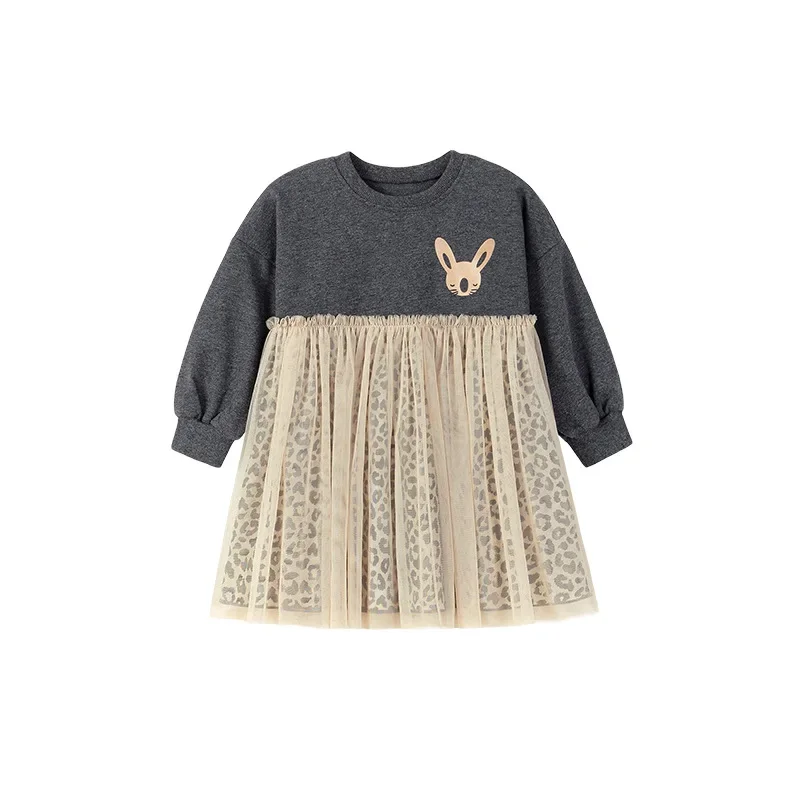 

Cute Princess Dress for Girls Autumn Mesh Children's Dress 2025 Autumn Party Gift for Daughter M