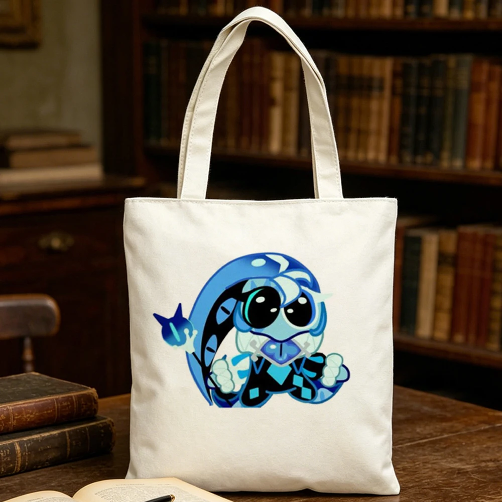 Shadow Milk Cookie tote bag y2k reusable torba na zakupy grocery sac cabas woman