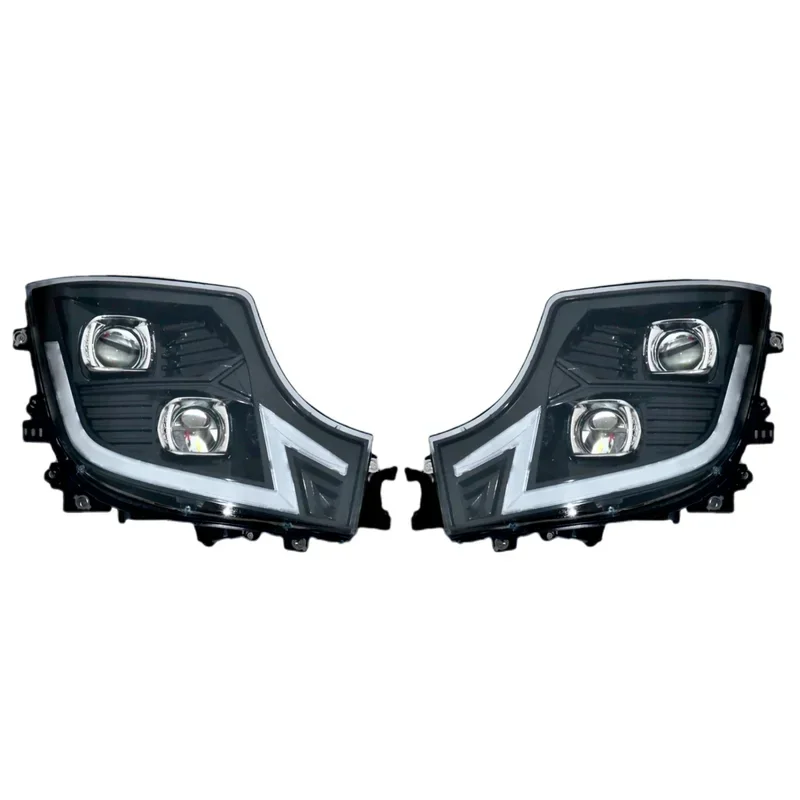 1PCS 24V Full LED lorry headlight Fit for Mercedes Actros/MP4/MP5 truck with Daytime Running Light