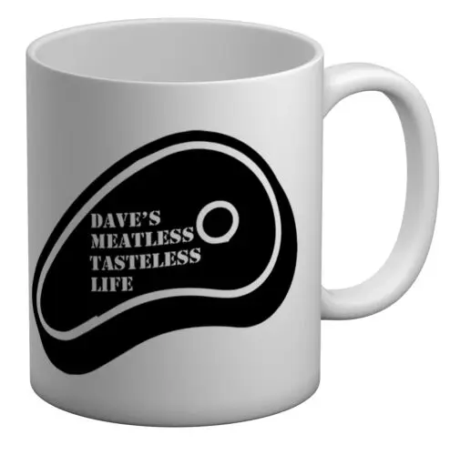 

Personalised Meatless Tasteless Life White 11oz Mug Cup